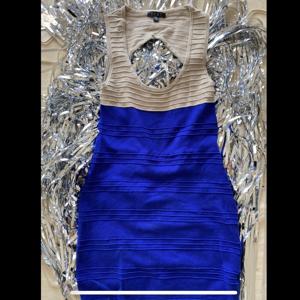 Colorblock Bodycon Mini Dress size Medium